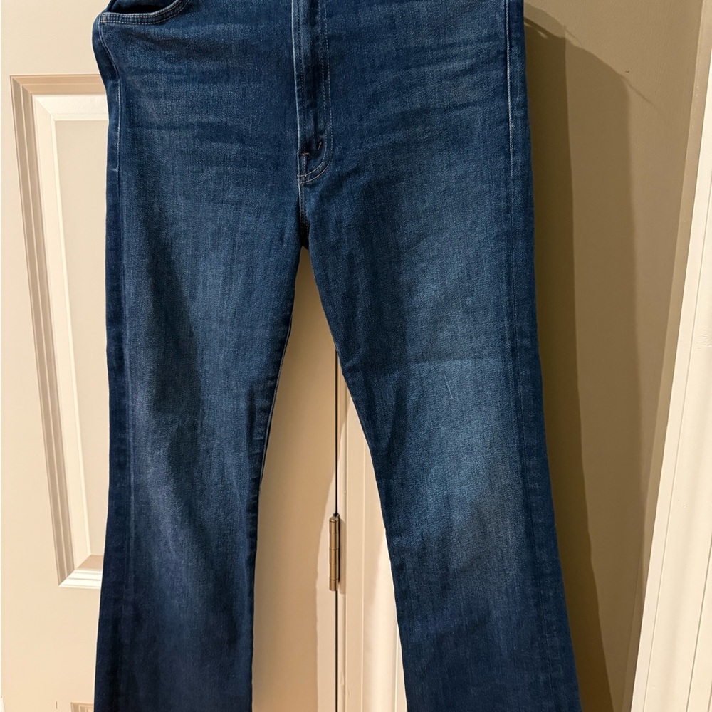MOTHER Women's Dark Blue Flare Jeans
